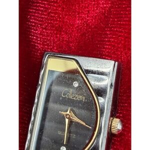 Collezioni Quartz Watch Head Two Tone Silver Gold Asymmetrical Case 9901 Vintage